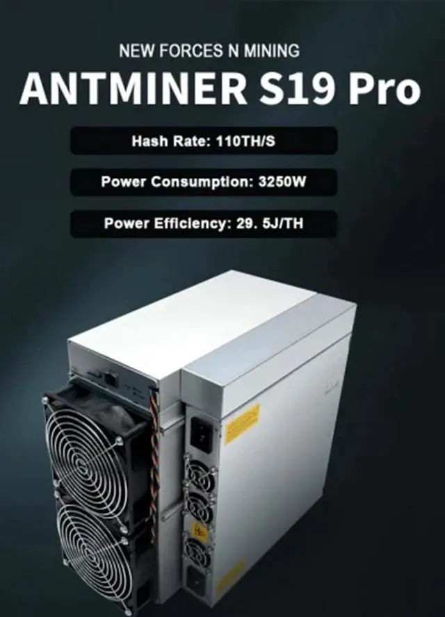 Alt view image 5 of 6 - S19pro 110th/s Bitcoin Asic Miner Bitmain Antminer S19 Pro 3250w