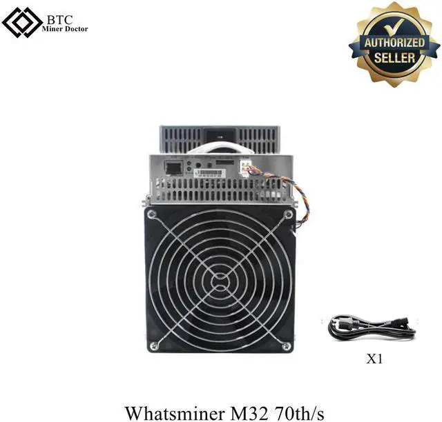 Main image of Whatsminer M32 70th/s bitcoin miner 3500 PSU Inlcuded Microbt