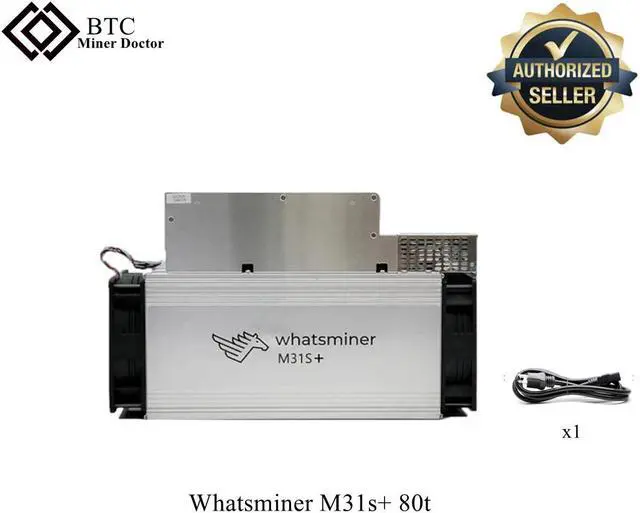 Main image of High Quality Miner Whatsminer M31s+ 80th Bitcoin Algorithm Asic Miner 80T