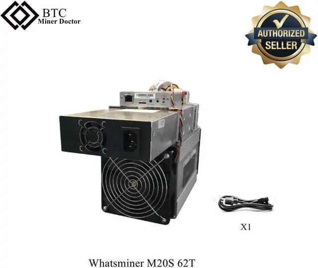 Main image of Highest Profitable Microbt Whatsminer M20s 62t with PSU Btc Bitcoin Miner 3063W
