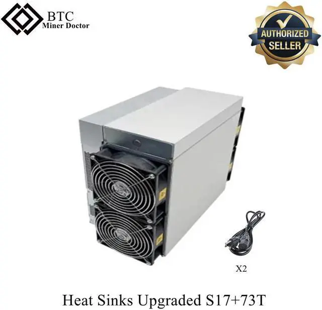 Main image of Refit Heat Sinks S17+ 73T With Power Supply SHA-256 Algorithm BTC Antminer S17 Plus Upgraded