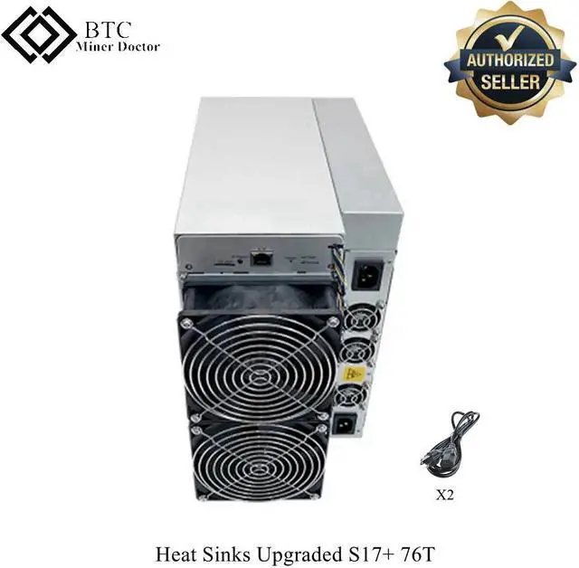 Main image of Refit Heat Sinks S17+ 76T With Power Supply SHA-256 Algorithm BTC Antminer S17 Plus Upgraded