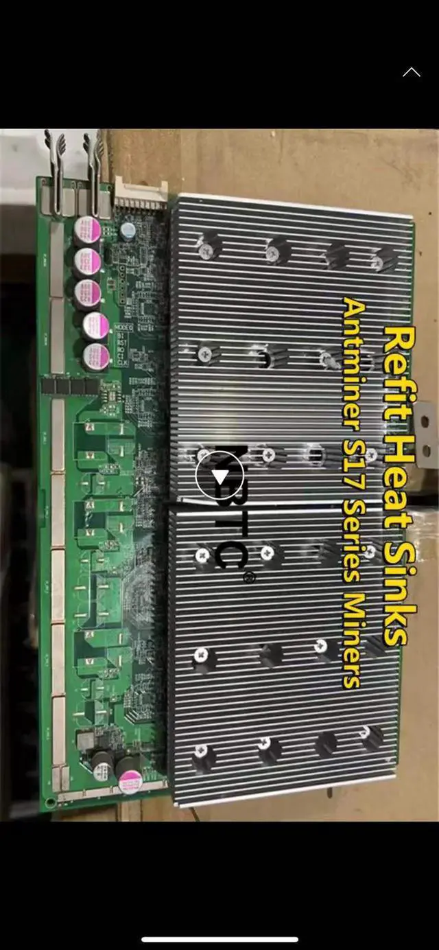 Alt view image 2 of 6 - Refit Heat Sinks S17+ 76T With Power Supply SHA-256 Algorithm BTC Antminer S17 Plus Upgraded