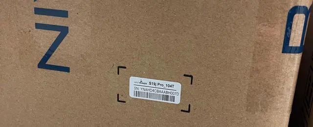 Alt view image 6 of 6 - New AntMiner S19j Pro 104T Asic Miner Sha256 Bitcoin BCH BTC miner bitmain s19jPro 104TH/s with power supply