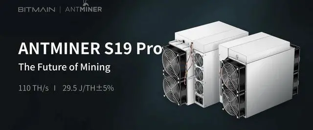 Alt view image 7 of 7 - Antminer S19Pro 110Th/s 3250W Asic Miner SHA256 Bitcoin BCH BTC miner Bitmain miner
