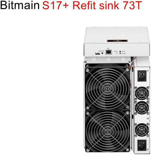 Main image of Antminer Blockchain Miners S17+ 73T Hash Rate With Upgraded Radiators More Stable Than Old Version S17+