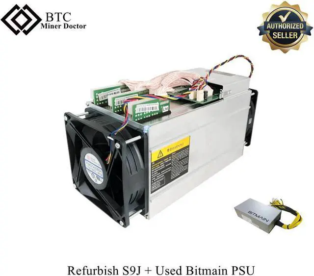 Alt view image 2 of 6 - USA IN STOCK ANTMINER S9j 14.5TH/s ( With APW3++ Bitmain PSU and US Power Cord Included ) Bitcoin Miner BTC Mining Machine ASIC Miner
