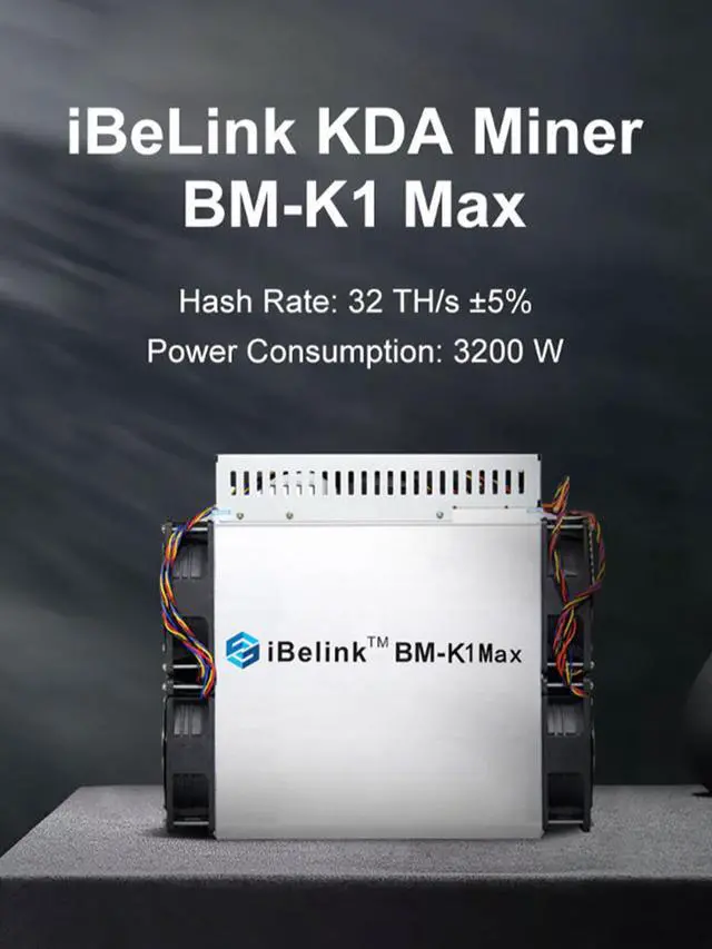 Alt view image 3 of 6 - iBeLink BM-K1 MAX 32TH/s 3200W (KDA Powerful Miner) Power Supply Included