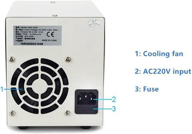Alt view image 3 of 3 - Adjustable DC power supply