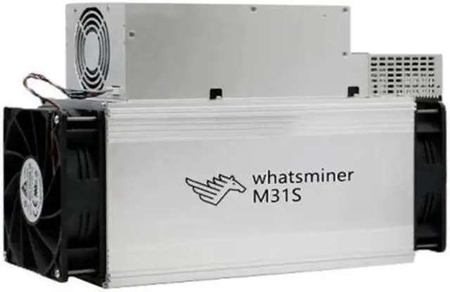 Alt view image 5 of 7 - Whatsminer M31S 76T Btc Bitcoin Miner M31s Whatsminer 3220W PSU Inlcuded