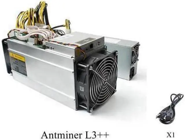 Main image of With power supply Scrypt Litecoin Miner 580MH/s LTC Come with Doge Coin Mining Antminer L3++ US Power Cord Cable Included-X3pcs