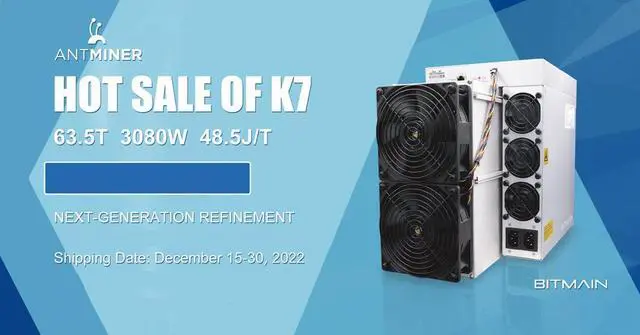 Alt view image 3 of 6 - Antminer hot sale of K7 miner 58T CKB Asics