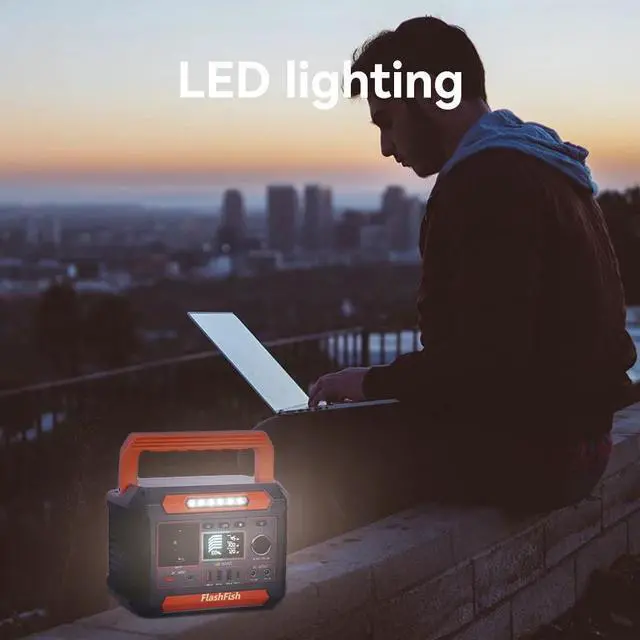 Alt view image 6 of 6 - FF AC 78000mAh Portable Power Station 260W LiFePO4 Battery Portable Power Charging Outdoor Fishing TV CACP Laptops RV