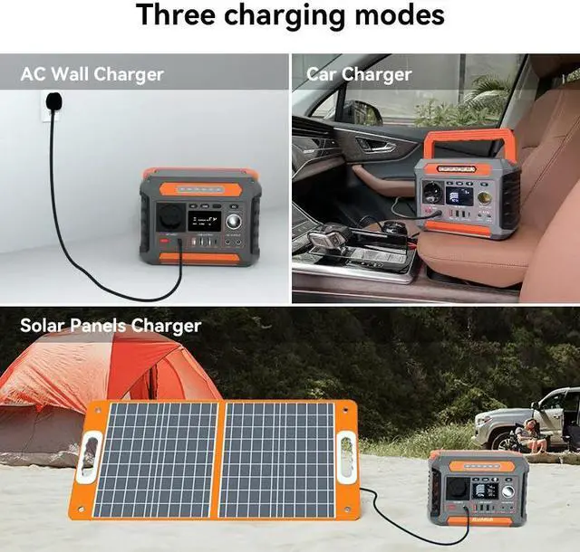 Alt view image 4 of 6 - FF AC 78000mAh Portable Power Station 260W LiFePO4 Battery Portable Power Charging Outdoor Fishing TV CACP Laptops RV