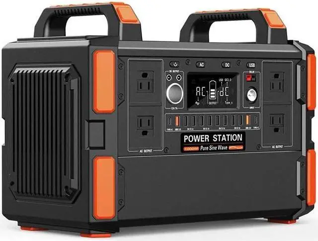 Alt view image 2 of 5 - Flashfish 110V-240V 1048wh Portable Power Station Solar Generator Large Capacity Battery for Home Outdoor Camping RV-110V