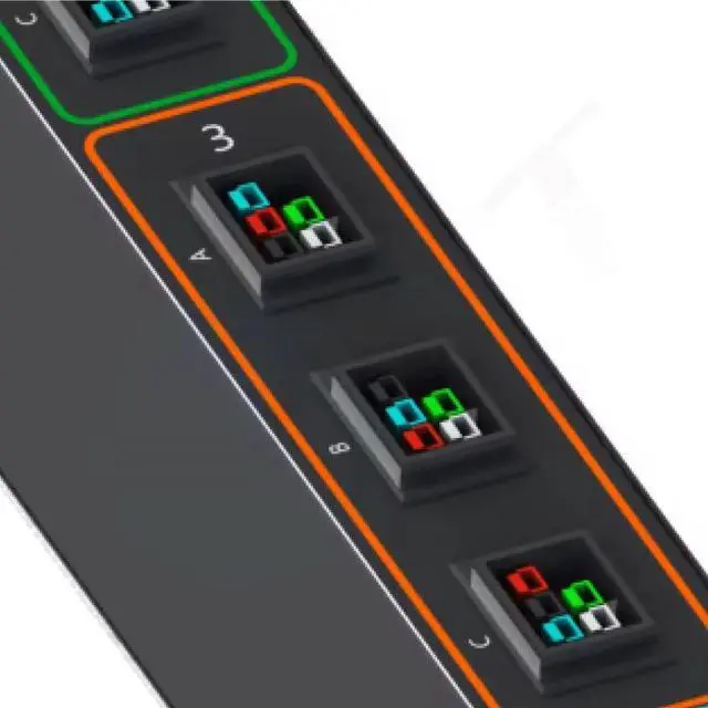 Alt view image 4 of 4 - PDU FOR ANTMINER T21 3 Phase PDU with 125A Breaker Input Output 125A 380V 12way Socket Rack