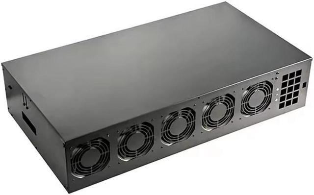 Alt view image 5 of 5 - 12-card Desktop PC Computer rtx 3090 Graphic Cards 12 GPU case Frame server complete set (GPU Not Included)