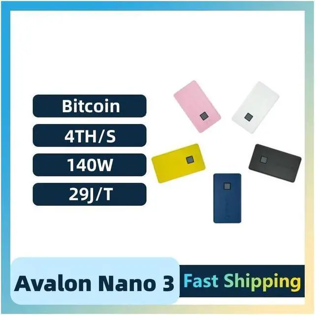 Main image of Avalon Nano 3 4TH/S 140W Zero noise Bitcoin Miner