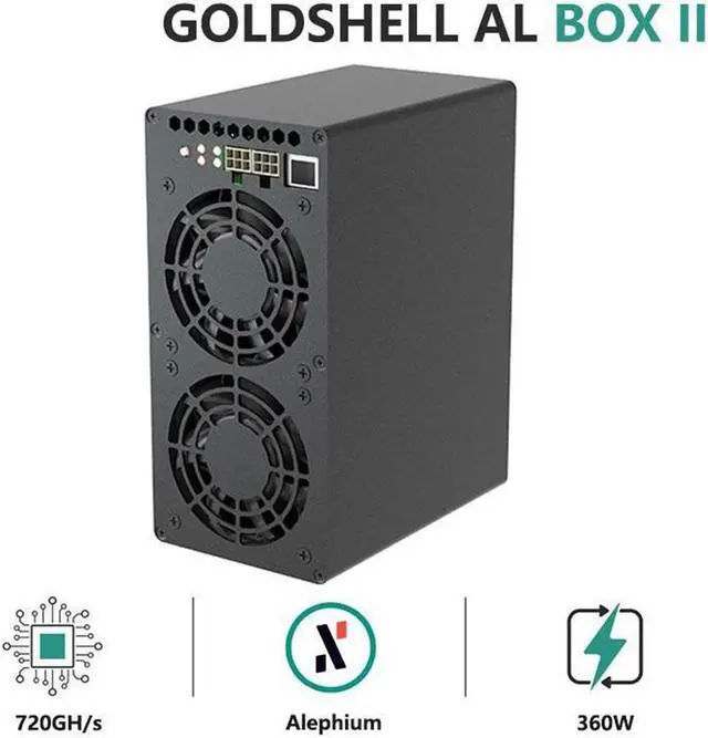 Main image of AL BOX II 720Gh/s 360W ALPH Miner With Power Supply Blake3 Algorithm Alephium Miner AL BOX 2