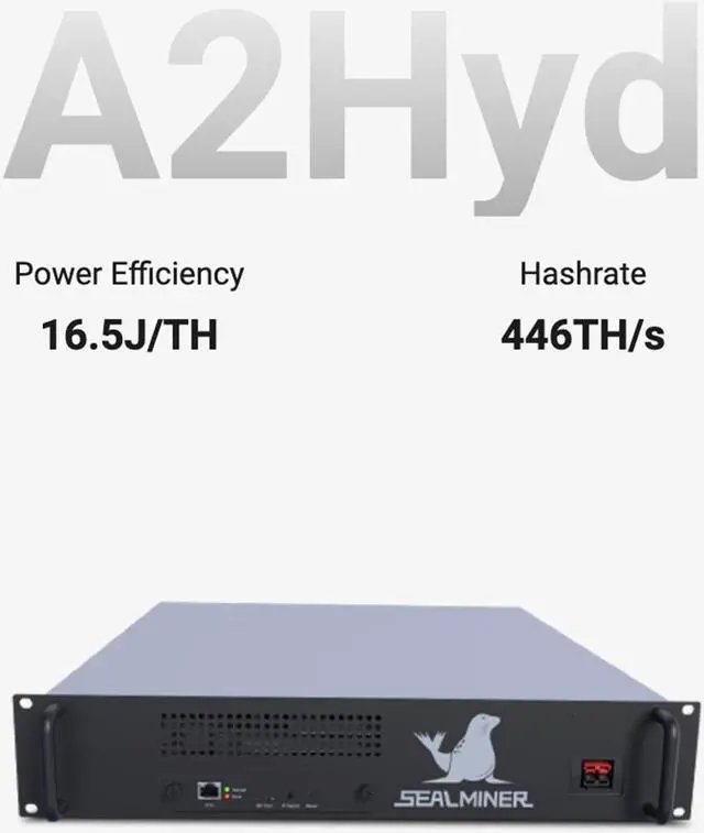 Main image of Bitdeer SealMiner A2 Hydro 446TH/S 7360W Powerful Bitcoin Miner