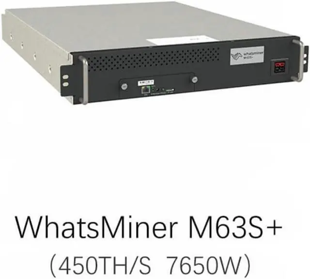 Main image of MicroBT WhatsMiner M63S+ 450T 7650W Hydro Cooling BTC Miner Bitcoin Mining