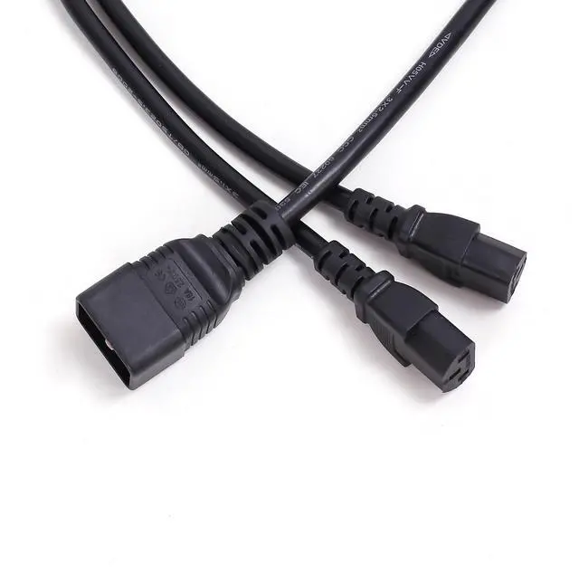 Alt view image 3 of 4 - Minerdoctor Heavy Duty Y Splitter Power Cord Extension,C20 to Dual C13 Power Cord,4.92', 13 AWG
