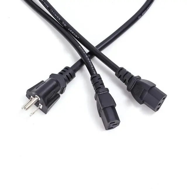 Alt view image 3 of 4 - Minerdoctor North American Power Cord Extension,NEMA 5-15P to Dual C13 Y Splitter , 4.92ft/1.5m, 13 AWG,