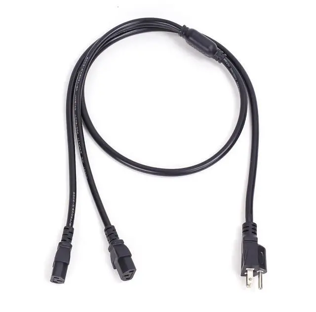 Alt view image 2 of 4 - Minerdoctor North American Power Cord Extension,NEMA 5-15P to Dual C13 Y Splitter , 4.92ft/1.5m, 13 AWG,