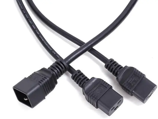 Alt view image 3 of 4 - Minerdoctor DogKing Miner Power Cord Extension,Dual C19 to C20 Y Splitter ,4.92FT/1.5m, 12 AWG