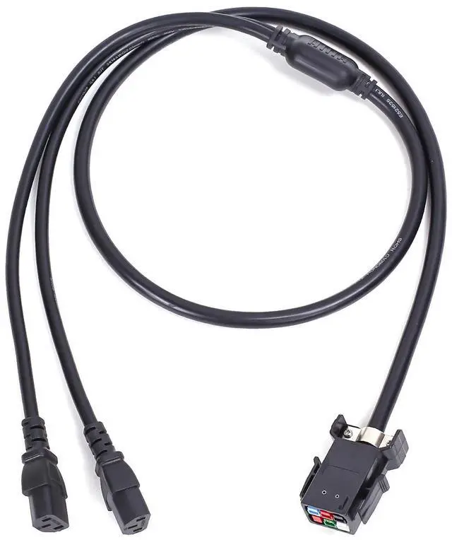 Alt view image 2 of 4 - Minerdoctor Bitmain Antminer Power Cord Extension,Dual C13 to P33 Y Splitter Power Cable,4.92FT/1.5m, 12 AWG