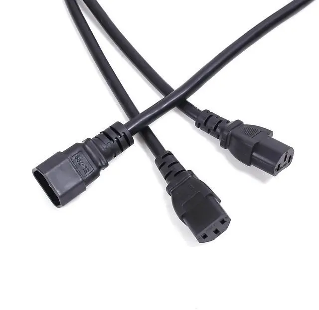Alt view image 3 of 4 - Minerdoctor Bitmain Antminer Power Cord Extension,C14 to Dual C13 Y Splitter Power Cable,4.92FT/1.5m, 13 AWG