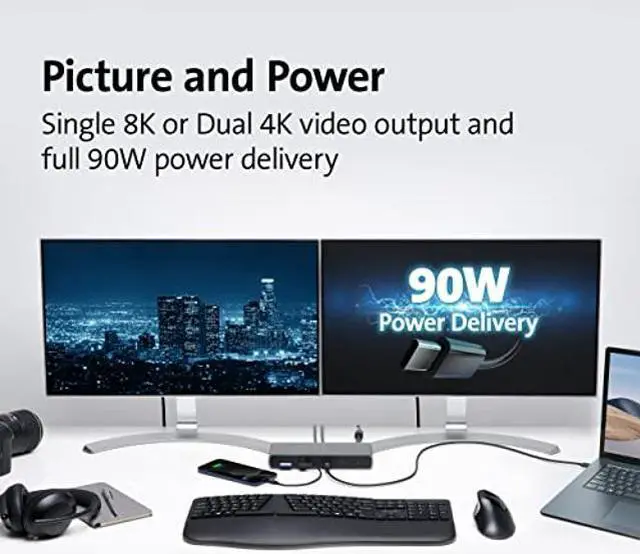 Alt view image 5 of 5 - Kensington SD5750T Thunderbolt 4 Docking Station for Microsoft Surface Pro 8 and Surface Laptop Studio (K37899NA)