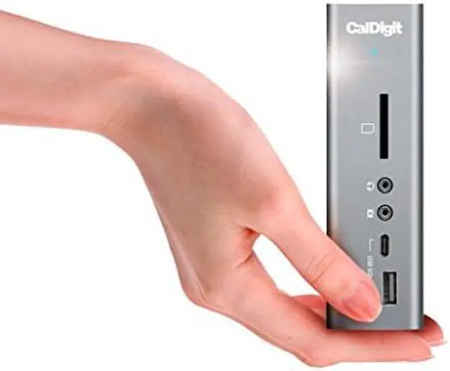 Alt view image 2 of 5 - CalDigit TS3 Plus Thunderbolt 3 Dock - 87W Charging, 7X USB 3.1 Ports, USB-C Gen 2, DisplayPort, UHS-II SD Card Slot, Gigabit Ethernet for Mac & PC, Thunderbolt 4 Compatible (0.7m/2.3ft Cable)