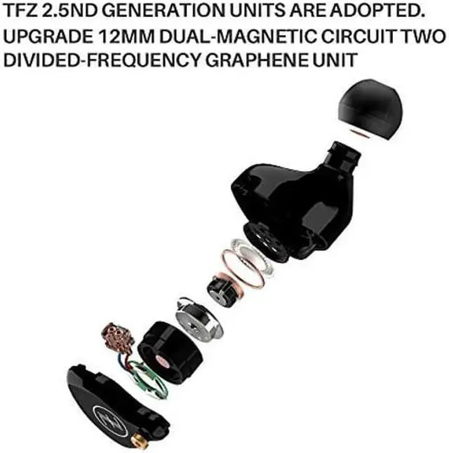 Alt view image 2 of 5 - THE FRAGRANT ZITHER in Ear Headphone, TFZ T2 Galaxy Stereo Gaming Earphone, in-Ear Monitors, 3.5mm Bass Music HiFi Earbuds IEM, Compatible for iPhone and Android and PC