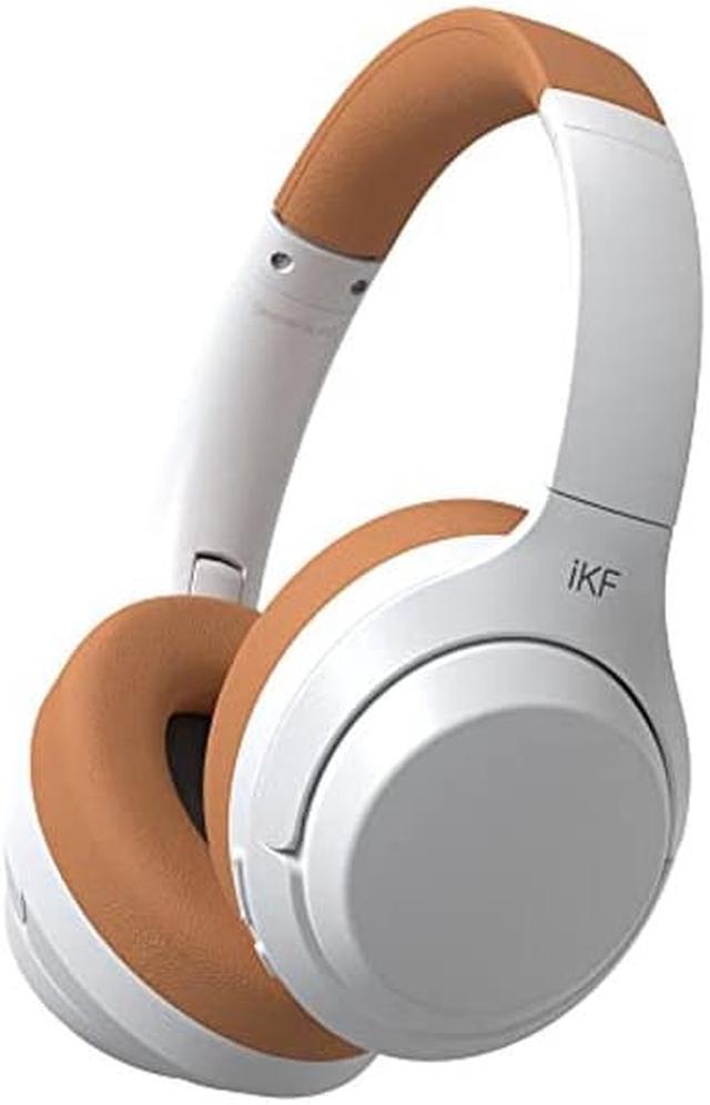 iKF T1-Wireless Wired Headphones Call Noise Cancelling Bluetooth Headset  Bass Stereo Sound 50 Hours Using Time Built-in Microphone Pairing 2 Devices 