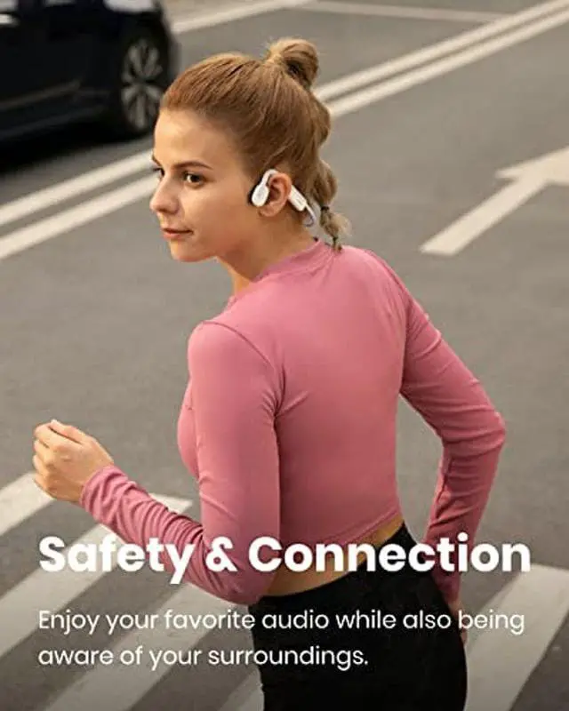 Alt view image 3 of 5 - SHOKZ (AfterShokz OpenMove - Open-Ear Bluetooth Sport Headphones - Bone Conduction Wireless Earphones - Sweatproof for Running and Workouts, with Sticker Pack