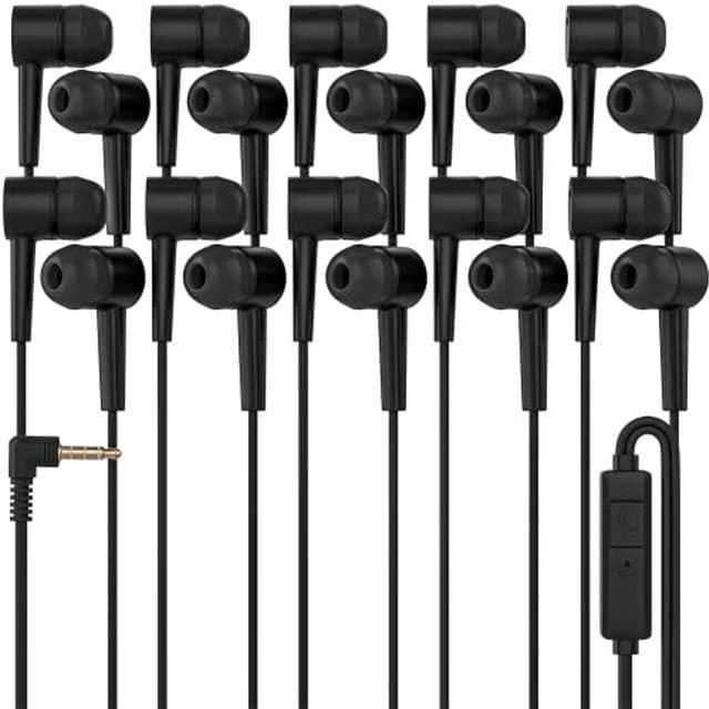 RedSkyPower 100 Pack Black Color Kid s Wired Microphone Earbud