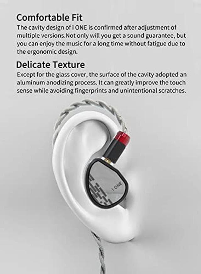 keephifi TRI i ONE in Ear Monitor Single Dynamic Driver Audiophiles  Earbuds,N52 NdFeB Strong Magnet in-Ear HiFi Earphones with [(TRI Wolfram)]  4 Core