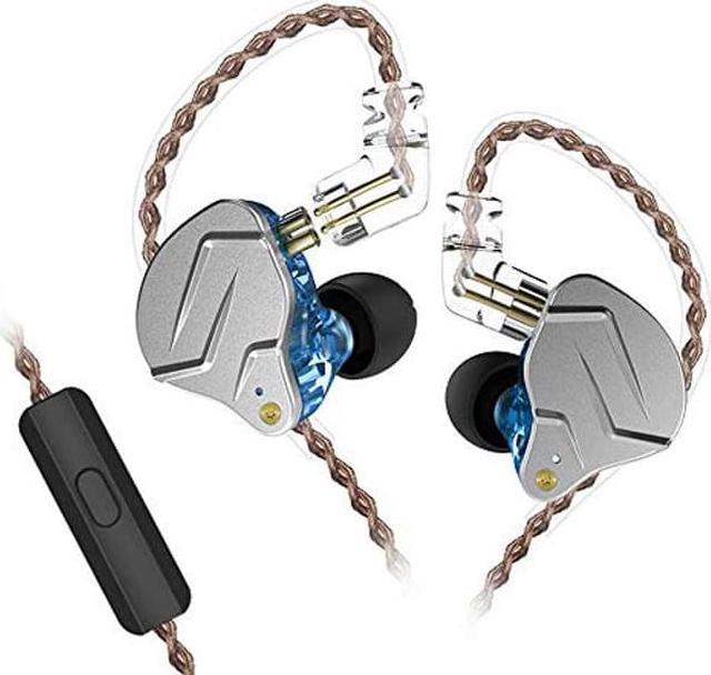 KZ ZSN Pro Dual Driver 1BA+1DD Hybrid Metal Earphones HiFi in-Ear Monitor  with Detachable 2Pin Cable, Zin Alloy 