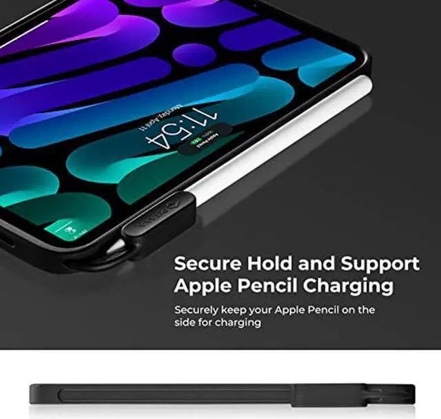 Alt view image 3 of 5 - PITAKA iPad Mini 6 Case & Stand, Magnetic Wireless-Like Charging Case and Stand for 2021 iPad Mini 6, Protective Shockproof Case, Support Apple Pencil 2 Charging, iPad Stand with 15W Wireless Charging