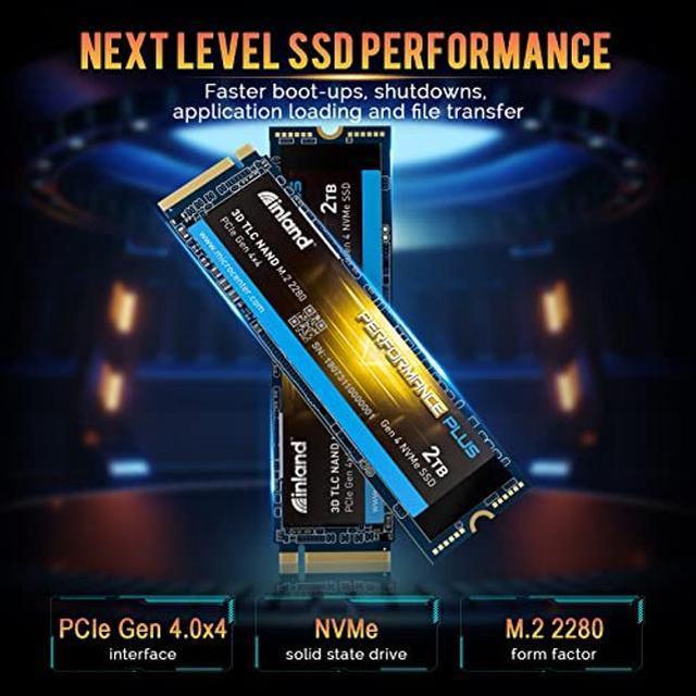 INLAND Performance Plus 2TB PS5 SSD PCIe Gen 4 NVMe 4.0 x4 M.2