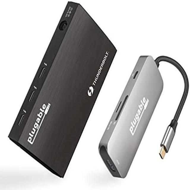 Plugable USB 2.0 7-Port Hub with 60W Power Adapter – Plugable