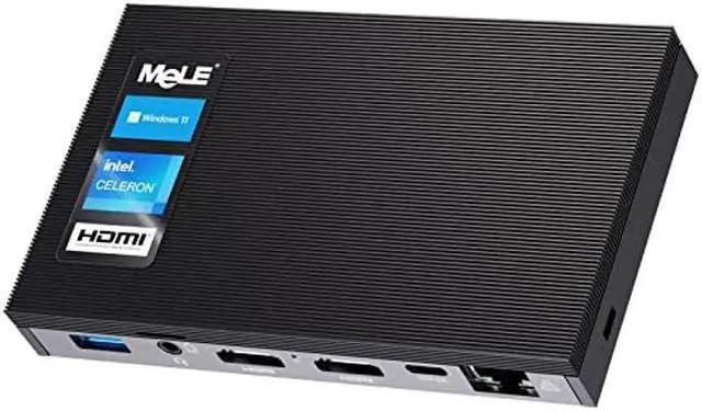 Main image of MeLE Quieter3Q Fanless Mini PC Windows 11 pro Celeron N5105 8GB 128GB, Portable Small Desktop HDMI Wifi6 Gigabit Ethernet, Industrial IoT Micro PC Unlock Bios Auto Power on, SSD PXE VESA Mount