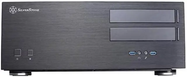 Alt view image 3 of 5 - SilverStone Technology Home Theater Computer Case with Aluminum Front Panel for E-ATX/ATX/Micro-ATX Motherboards GD08B