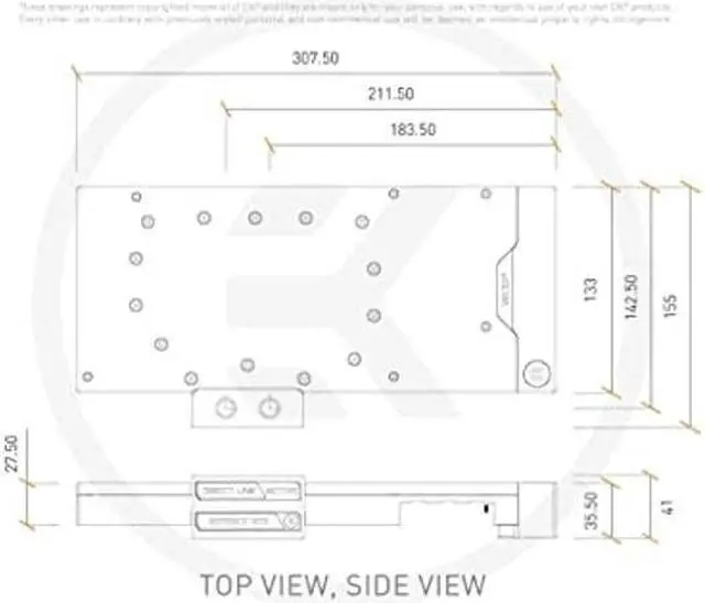 Alt view image 3 of 5 - EK Water Blocks EK-Quantum Vector2 Strix RTX 3080/90 ABP D-RGB - Nickel + Acetal