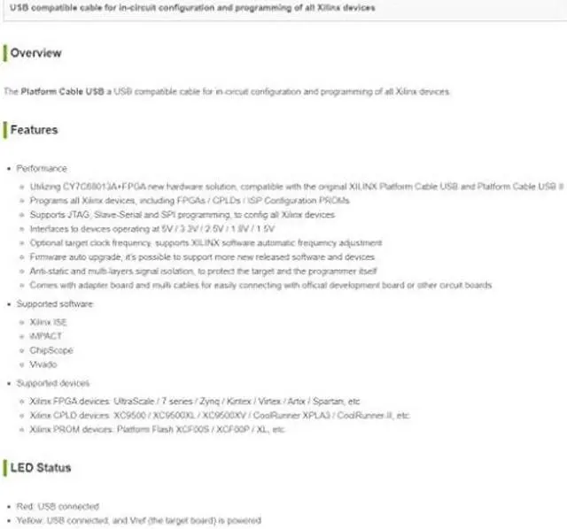 Alt view image 4 of 5 - Waveshare XILINX JTAG Download Debugger Compatible XILINX Platform Cable USB FPGA CPLD in-Circuit Debugger Programmer