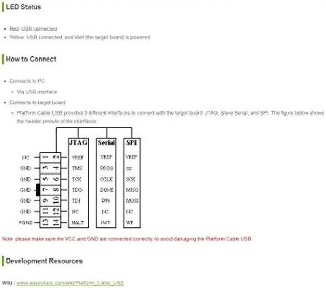 Alt view image 5 of 5 - Waveshare XILINX JTAG Download Debugger Compatible XILINX Platform Cable USB FPGA CPLD in-Circuit Debugger Programmer