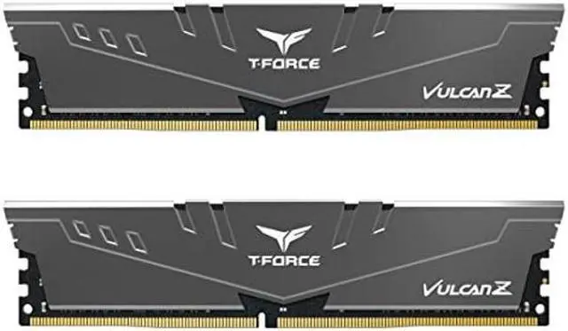 Main image of TEAMGROUP T-Force Vulcan Z DDR4 16GB Kit (2x8GB) 3200MHz (PC4-25600) CL16 Desktop Memory Module Ram (Gray) - TLZGD416G3200HC16CDC01