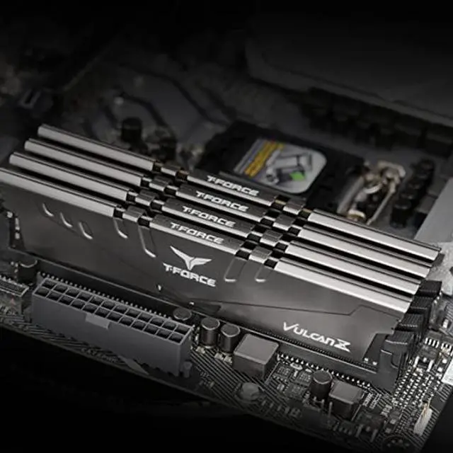 Alt view image 2 of 5 - TEAMGROUP T-Force Vulcan Z DDR4 16GB Kit (2x8GB) 3200MHz (PC4-25600) CL16 Desktop Memory Module Ram (Gray) - TLZGD416G3200HC16CDC01