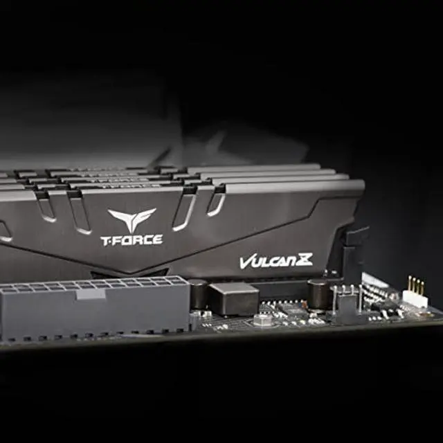 Alt view image 3 of 5 - TEAMGROUP T-Force Vulcan Z DDR4 16GB Kit (2x8GB) 3200MHz (PC4-25600) CL16 Desktop Memory Module Ram (Gray) - TLZGD416G3200HC16CDC01